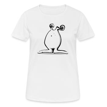 Funny Alien Monster - Women's Breathable T-Shirt - white - Front - AI Model Female 172 dark (172cm)