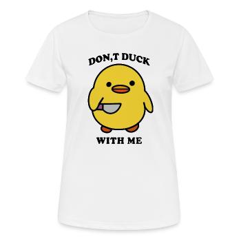 Duck Funny - Women's Breathable T-Shirt - white - Front - AI Model Female 172 dark (172cm)