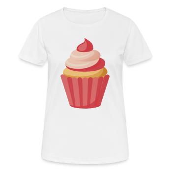 cupcake - Women's Breathable T-Shirt - white - Front - AI Model Female 172 dark (172cm)