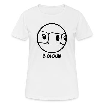 Biologist - Women's Breathable T-Shirt - white - Front - AI Model Female 172 dark (172cm)