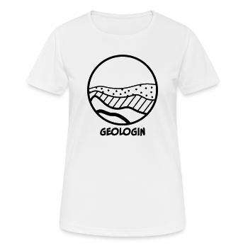 Geologist - Women's Breathable T-Shirt - white - Front - AI Model Female 172 dark (172cm)