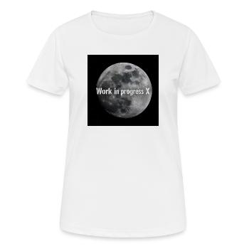Lunar work in execution X - Women's Breathable T-Shirt - white - Front - AI Model Female 172 dark (172cm)