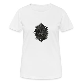Night bat flock - Women's Breathable T-Shirt - white - Front - AI Model Female 172 dark (172cm)