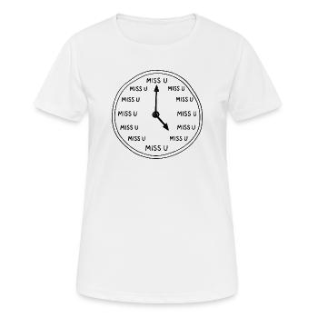 Romantic Lovers Long Distance Love - Women's Breathable T-Shirt - white - Front - AI Model Female 172 dark (172cm)