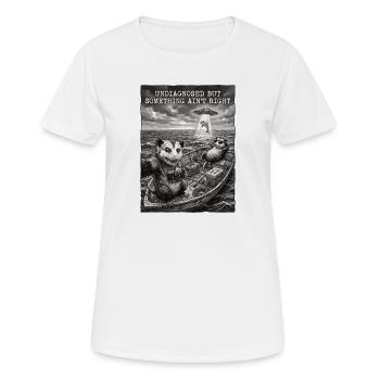 Undiagnosed but something ain't right - Women's Breathable T-Shirt - white - Front - AI Model Female 172 dark (172cm)