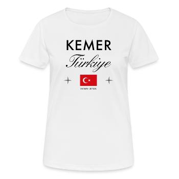 Kemer Turkey Coordinates Travel Souvenir - Women's Breathable T-Shirt - white - Front - AI Model Female 172 dark (172cm)