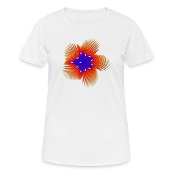 Chaos Coral – Math Art - Women's Breathable T-Shirt - white - Front - AI Model Female 172 dark (172cm)