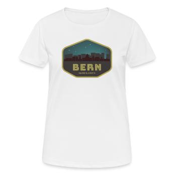 Bern Switzerland Skyline Badge Night - Women's Breathable T-Shirt - white - Front - AI Model Female 172 dark (172cm)