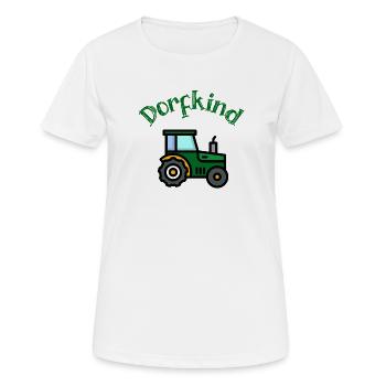 Enfant du village Tracteur Fermier Vie à la campagne Tracteur - T-shirt respirant Femme - blanc - Devant - AI Model Female 172 dark (172cm)