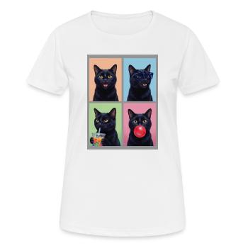 Cats Bombay Cat - T-shirt respirant Femme - blanc - Devant - AI Model Female 172 dark (172cm)