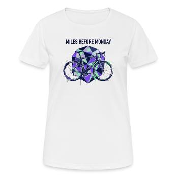 Wheels Before Monday Geometry - Women's Breathable T-Shirt - white - Front - AI Model Female 172 dark (172cm)