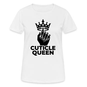 Reine des cuticules - T-shirt respirant Femme - blanc - Devant - AI Model Female 172 dark (172cm)