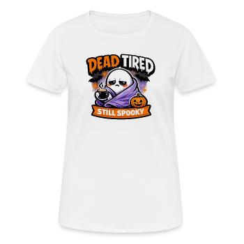 Dead Tired Still Spooky - Women's Breathable T-Shirt - white - Front - AI Model Female 172 dark (172cm)