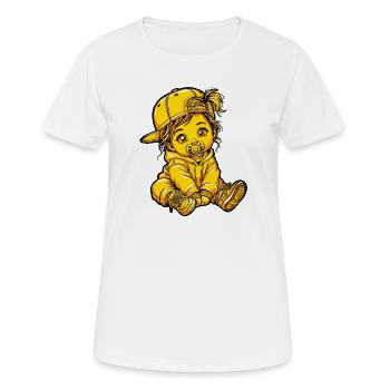 Fille Mädchen Bébé - T-shirt respirant Femme - blanc - Devant - AI Model Female 172 dark (172cm)