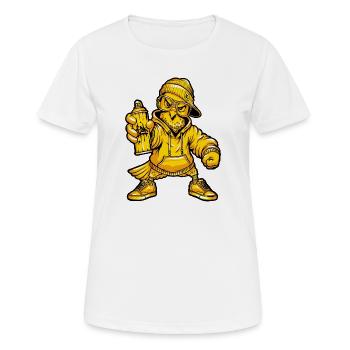 Personnage de Greffi Dove - T-shirt respirant Femme - blanc - Devant - AI Model Female 172 dark (172cm)