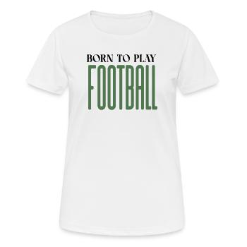 Glyphes de football allongés - T-shirt respirant Femme - blanc - Devant - AI Model Female 172 dark (172cm)