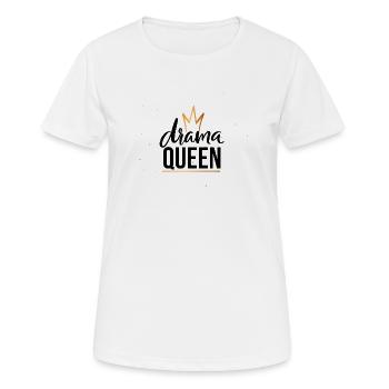 Golden Crown Minimal Line - Women's Breathable T-Shirt - white - Front - AI Model Female 172 dark (172cm)