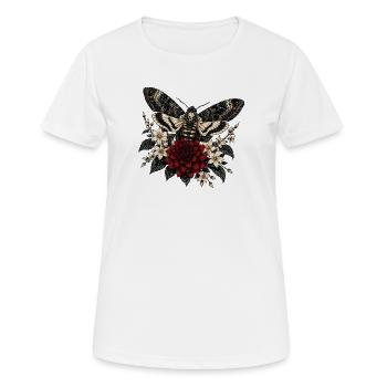 Acherontia Atropos – Death's-Head Hawkmoth - Women's Breathable T-Shirt - white - Front - AI Model Female 172 dark (172cm)