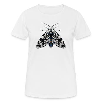 Giant Leopard Moth Hypercompe scribonia Anime - Women's Breathable T-Shirt - white - Front - AI Model Female 172 dark (172cm)