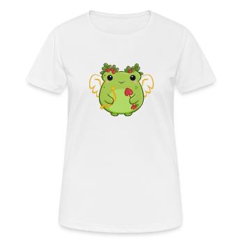 Love Frog with Heart Bow - Women's Breathable T-Shirt - white - Front - AI Model Female 172 dark (172cm)