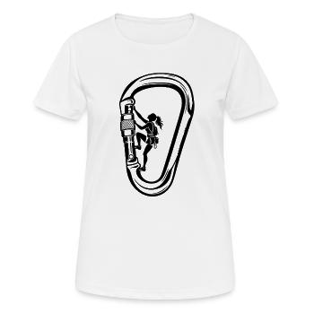 Filles grimpantes Grimpantes - T-shirt respirant Femme - blanc - Devant - AI Model Female 172 dark (172cm)