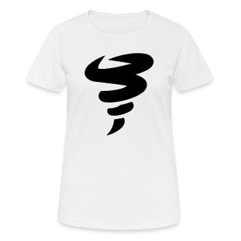 tornado - Women's Breathable T-Shirt - white - Front - AI Model Female 172 dark (172cm)