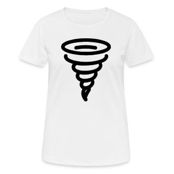 tornado - Women's Breathable T-Shirt - white - Front - AI Model Female 172 dark (172cm)