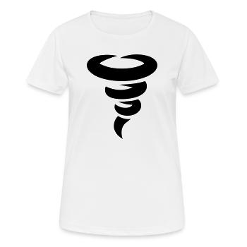 tornado - Women's Breathable T-Shirt - white - Front - AI Model Female 172 dark (172cm)