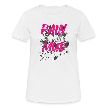 Mud forever Schlammlauf Mud Run Muddy Race - Women's Breathable T-Shirt - white - Front - AI Model Female 172 dark (172cm)