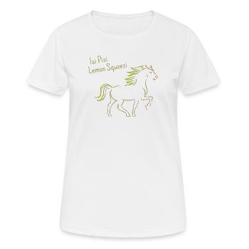 Isi Pisi Lemon Squeezi - Lemon - by Maison Bichon - Women's Breathable T-Shirt - white - Front - AI Model Female 172 dark (172cm)