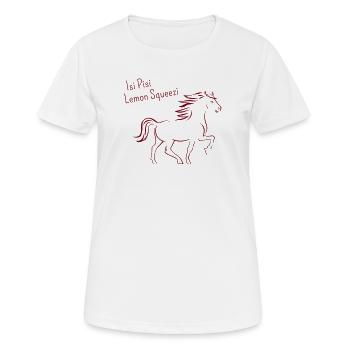 Isi Pisi Lemon Squeezi Burgundy by Maison Bichon - Women's Breathable T-Shirt - white - Front - AI Model Female 172 dark (172cm)