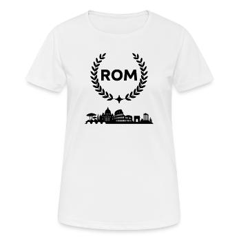 Horizon de Rome - T-shirt respirant Femme - blanc - Devant - AI Model Female 172 dark (172cm)