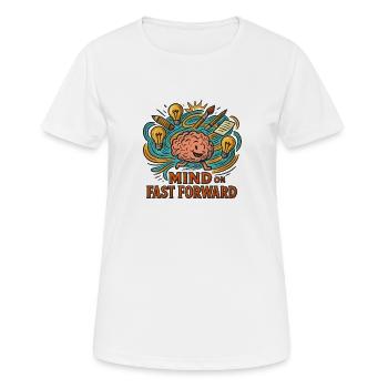 ThoughtTurbo Forward - Women's Breathable T-Shirt - white - Front - AI Model Female 172 dark (172cm)