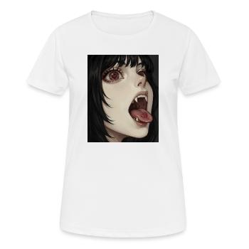 Vampiric Heart Gaze - Women's Breathable T-Shirt - white - Front - AI Model Female 172 dark (172cm)
