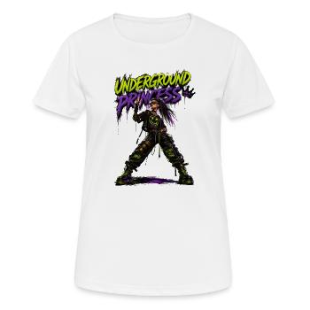 Underground Princess Neon Punk - Women's Breathable T-Shirt - white - Front - AI Model Female 172 dark (172cm)