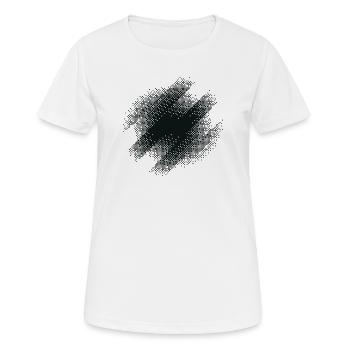 Burst Circle - Women's Breathable T-Shirt - white - Front - AI Model Female 172 dark (172cm)