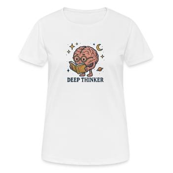 Penseurs profonds dans l’Empire stellaire - T-shirt respirant Femme - blanc - Devant - AI Model Female 172 dark (172cm)