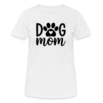 Dog Mom - Women's Breathable T-Shirt - white - Front - AI Model Female 172 dark (172cm)