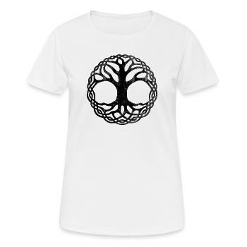 Tree of Life (distressed) - Women's Breathable T-Shirt - white - Front - AI Model Female 172 dark (172cm)