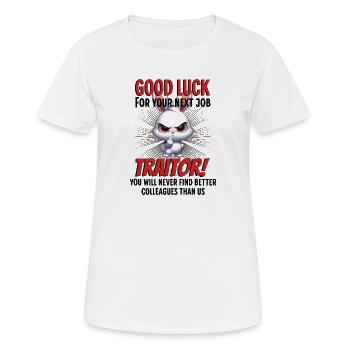 Funny Farewell Coworker - Women's Breathable T-Shirt - white - Front - AI Model Female 172 dark (172cm)