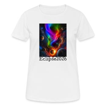 Nebula Neon Eclipse 2026 limited edition - Women's Breathable T-Shirt - white - Front - AI Model Female 172 dark (172cm)