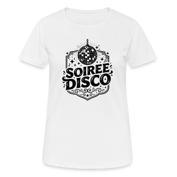 Disco night - Women's Breathable T-Shirt - white - Front - AI Model Female 172 dark (172cm)