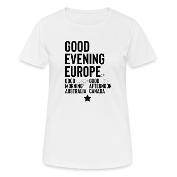 Eurovison  - Women's Breathable T-Shirt - white - Front - AI Model Female 172 dark (172cm)