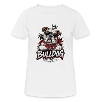 Bulldog Lover Vintage Dog Design - T-shirt respirant Femme - blanc - Devant - AI Model Female 172 dark (172cm)