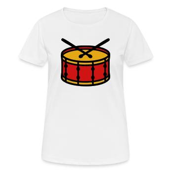 Icône des Stadium Drum Ultras - T-shirt respirant Femme - blanc - Devant - AI Model Female 172 dark (172cm)