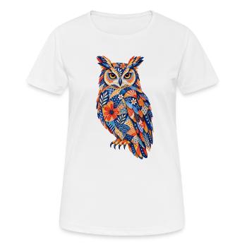 PatchworkOwl Blaze of Colors - T-shirt respirant Femme - blanc - Devant - AI Model Female 172 dark (172cm)