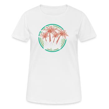 Cadeau pour Bali - T-shirt respirant Femme - blanc - Devant - AI Model Female 172 dark (172cm)
