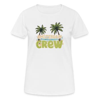 Équipe d’Amsterdam - T-shirt respirant Femme - blanc - Devant - AI Model Female 172 dark (172cm)