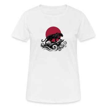 SAMURAI PANTHER - T-shirt respirant Femme - blanc - Devant - AI Model Female 172 dark (172cm)