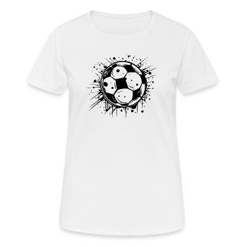 Football - T-shirt respirant Femme - blanc - Devant - AI Model Female 172 dark (172cm)